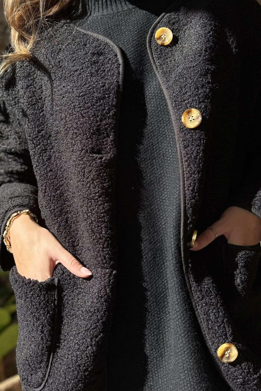 Highland Sherpa Jacket Black /14 =
